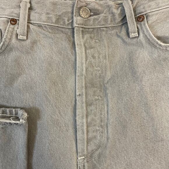 AGOLDE 90s Pinch Waist Jeans Women’s 31 Light Wash Button Fly USA - Picture 9 of 14